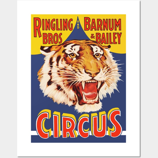 Vintage Circus Poster Wall Art by RockettGraph1cs